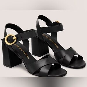 Stuart Weitzman black sandal heels